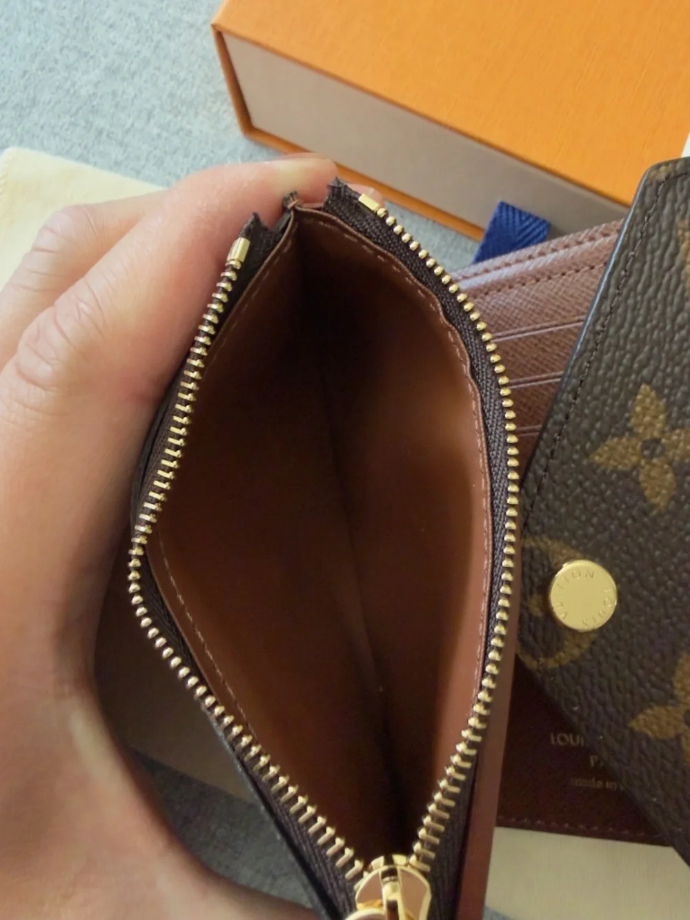 Louis Vuitton Monogram Canvas Brown Trifold Wallet